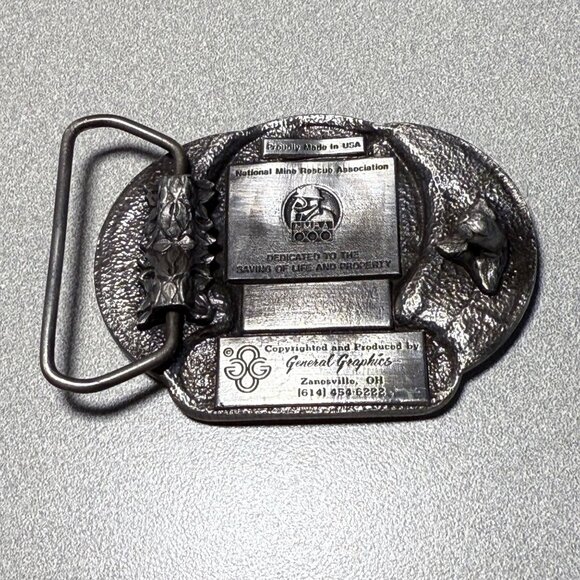 NMRA Peabody Coal Co River King No 1 Mine 1987 Illinois State Champs Belt Buckle - Picture 3 of 4